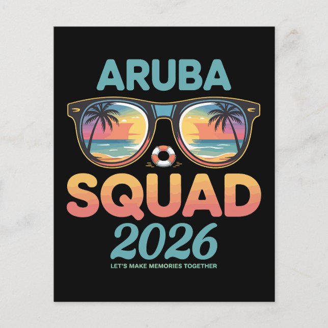 Flyer Equipo de Aruba 2026 Retro (Frente)