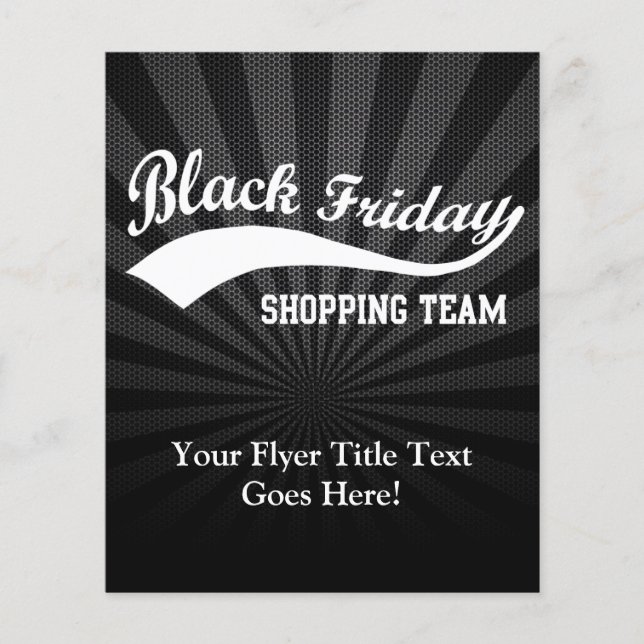 Flyer Equipo de compras de Black Friday (Frente)
