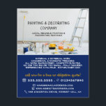 Flyer Equipo de pintura, pintador y decorador<br><div class="desc">Equipo de pintura,  Pintor y Afiche publicitario de decorador por la Tienda de tarjetas de visita.</div>
