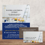 Flyer Equipo de pintura, pintador y decorador<br><div class="desc">Equipo de pintura,  Pintor y Afiche publicitario de decorador por la Tienda de tarjetas de visita.</div>