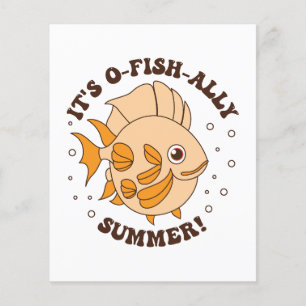 Flyer Es un bollo de pescado de verano.
