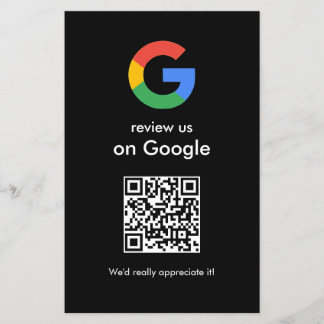 Flyer Escaneo moderno para revisar el código QR de Googl