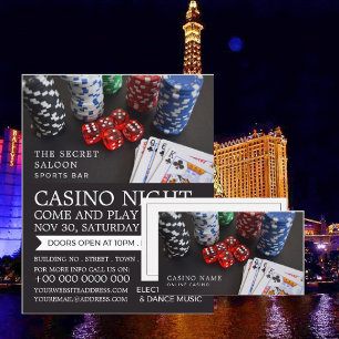 Flyer Escena del Casino, Noche del Casino, Industria del