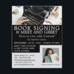 Flyer Escritora clásica, firma de libros de escritores<br><div class="desc">Máquina Clásica,  Escritores Libros Firmando Volantes De Publicidad Por La Tienda De Tarjetas De Negocios.</div>