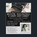 Flyer Escritora clásica, firma de libros de escritores<br><div class="desc">Máquina Clásica,  Escritores Libros Firmando Volantes De Publicidad Por La Tienda De Tarjetas De Negocios.</div>