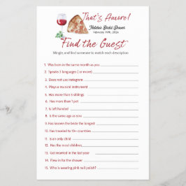 Flyer Ese es el juego de ducha de novias de Bingo