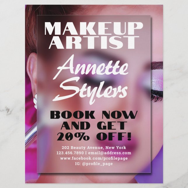 Flyer Espacio desdibujado inspirado en la industria de l (Frente)