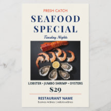 Especial Elegante de Restaurante de Mariscos Fresh