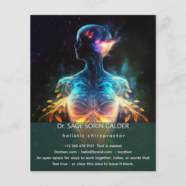 Flyer Esperanza Viva | Energía Espiritual (Atrás)