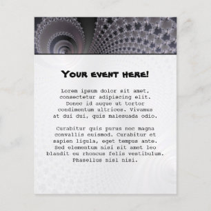 Flyer Espirales interminables - Arte Fractal