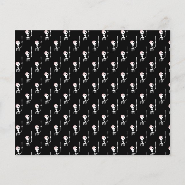 Flyer Esqueleto de Halloween con espada (Frente)