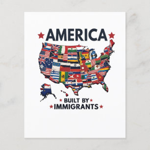 Flyer Estadounidense construido por inmigrantes patriota