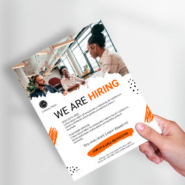 Flyer Estamos contratando el logo de Personalizado de tr