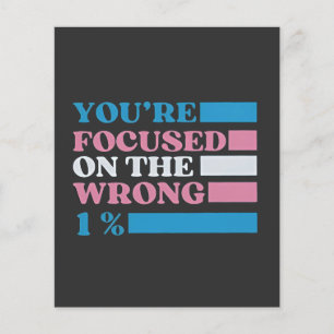 Flyer Estás enfocado en el equivocado 1 por ciento de tr