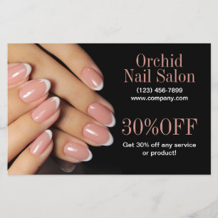 Flyer Esteticista de belleza Manicure Nail Salon Price L