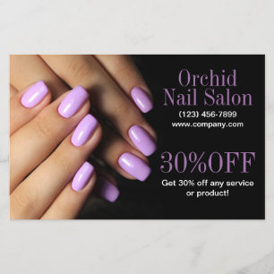Flyer Esteticista de belleza Manicure Nail Salon Price L