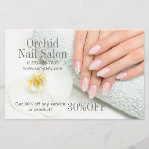 Flyer Esteticista de belleza Manicure Nail Salon Price L