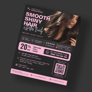 Flyer Estilista de Cabello Estético Salón de Belleza Ros