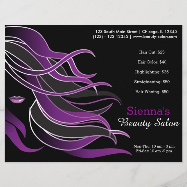 Flyer Estilista de pelo (Frente)