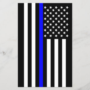 Flyer Estilo americano delgado de la línea azul