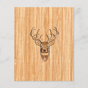 Flyer Estiloso Antlers De Cachorro Blanco Lámparas Grano