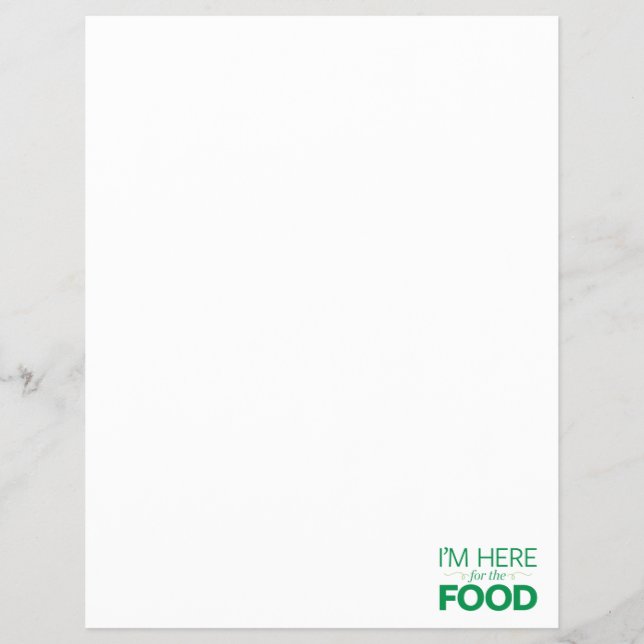 Flyer Estoy aquí por la comida (Frente)