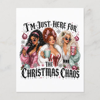 Flyer Estoy aquí solo por el Caos de Navidad