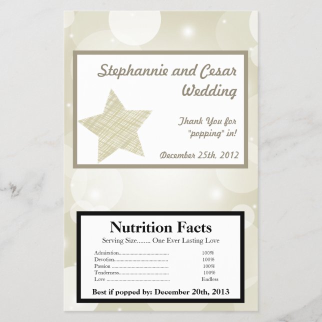 Flyer Estrellas de Navidades de envolvimiento de palomit (Frente)