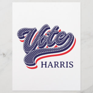 Flyer Estrellas y franjas electorales personalizadas