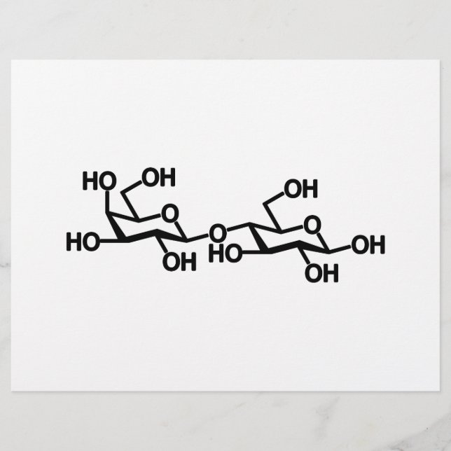 Flyer Estructura de Leche con Lactosa (Frente)