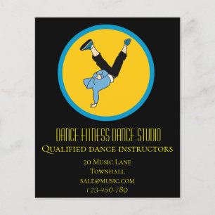 Flyer Estudio de danza clases de baile de hip hop