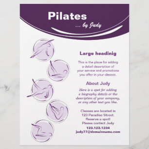 Flyer Estudio de Pilates