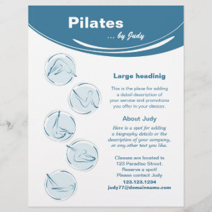 Flyer Estudio de Pilates