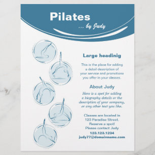 Flyer Estudio de Pilates