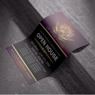 Flyer Estudio de YOGA Instructor de Meditación Casa Abie