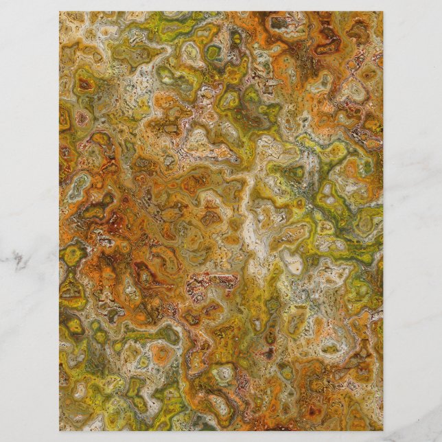Flyer ET Swirly Marble Scrapbook Paper Bulk Pages (Frente)