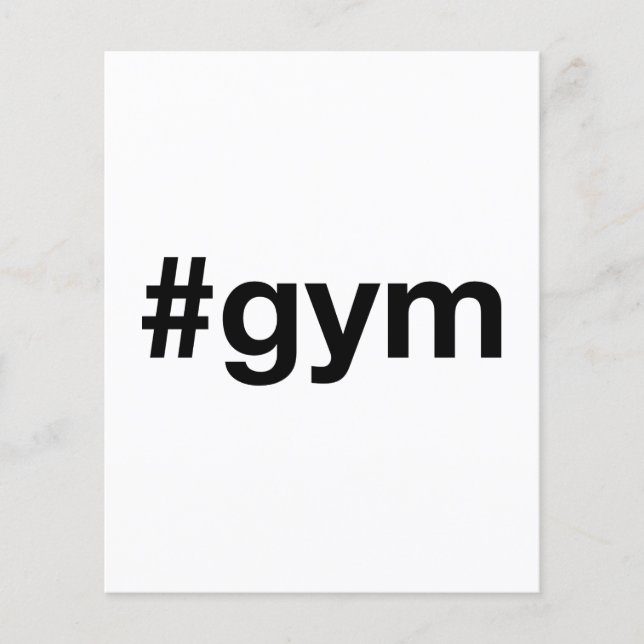 Flyer Etiqueta GYM (Frente)