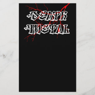 Flyer Etiqueta metalizado de muerte