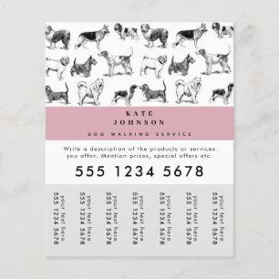 Flyer Etiquetas de despedida del entrenador de perros de