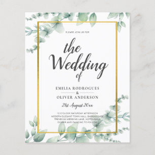 Flyer Eucalyptus deja el BODA de la vegetación ORO del C