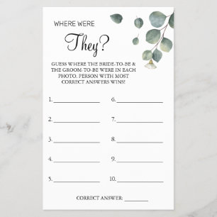 Flyer Eucalyptus Dónde estaban las tarjetas de juego de 