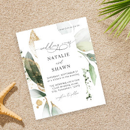 Flyer Eucalyptus Glow Gold Boda