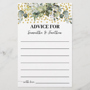 Flyer Eucalyptus Gold Advance para tarjeta de ducha de p