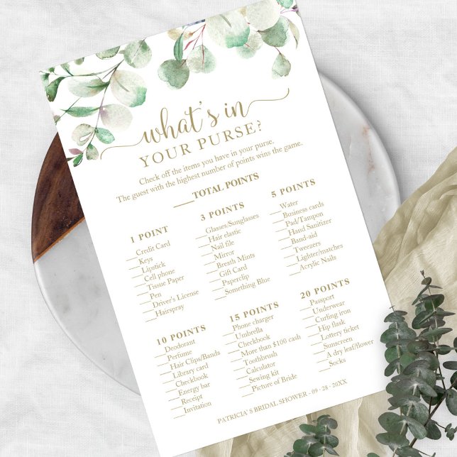 Flyer Eucalyptus verde ¿qué hay en tu juego de bolsos? (Subido por el creador)