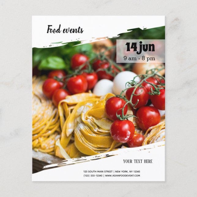 Flyer Evento de alimentación (Frente)