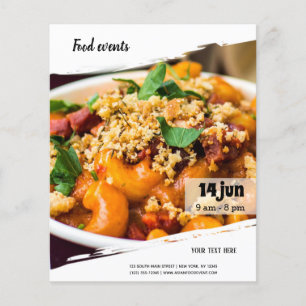 Flyer Evento de alimentación