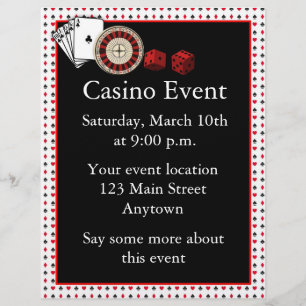 Flyer Evento de Casino