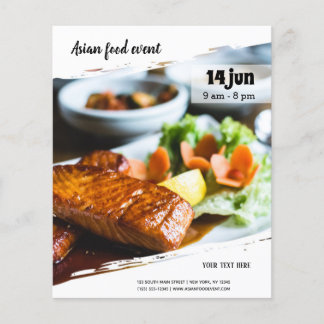Flyer evento de comida asiática