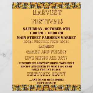 Flyer Evento de otoño: se puede cambiar todo el texto.