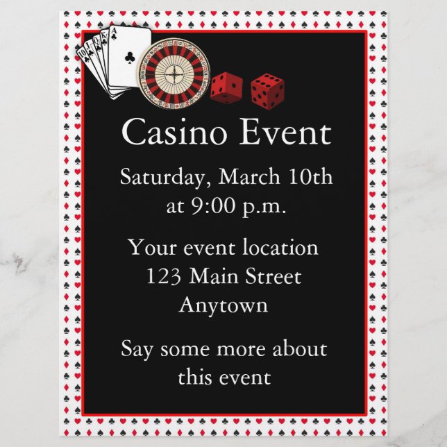 Flyer Evento del Casino (Frente)